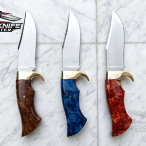 D2 Handmade Hunting Knife, Bushcraft Knife, Camping Knife, Survival Knife,  Outdoor Knife, Rose Wood and Resin Handles Knife,